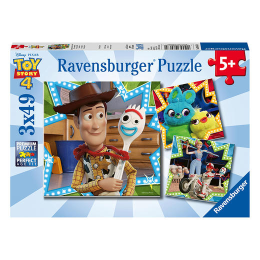 Ravensburger拼图 平面拼图3x49片玩具总动员4RAVC080670 商品图0