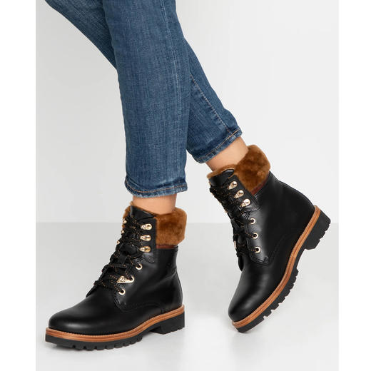 #断码特价36码#西班牙原产时尚舒适羊毛款皮毛一体女士皮靴P03LBB3（高品质纯天然羊毛内衬） 商品图6