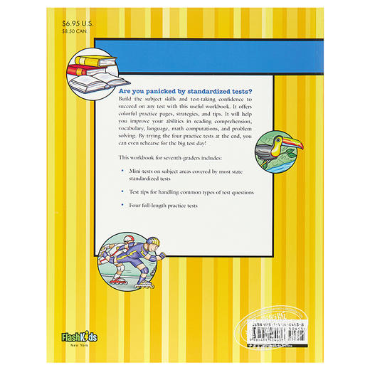 【中商原版】Flash Kids预测卷 7年级 英文原版 Test Prep Grade 7 练习册 商品图1