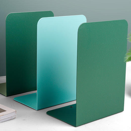 【加厚金属板，大容量收纳】L型全金属书立架简约大号书夹书靠书挡学生用伸缩书立桌面收纳创意ins风高中小学生简易桌上书本课本书架文具放书铁支架 商品图2