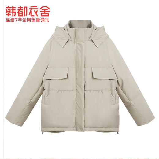 韩都衣舍2019冬新款女韩版学生短款小个子宽松连帽羽绒服IG8467僥 商品图4