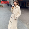 韩都衣舍2019韩版女装冬装新款显瘦纯色双排扣毛呢外套NH0895煜 商品缩略图0
