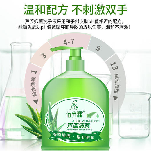 芦荟清爽柠檬清香洗手液家用消毒杀菌便携式清香型儿童抑菌家庭装 商品图3