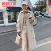 韩都衣舍韩版女装冬装新款宽松格子大衣中长毛呢外套LZ8770璎 商品缩略图1