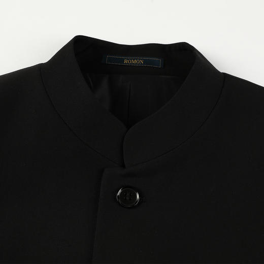 【人气热卖】罗蒙立领西服套装男士正装商务休闲爸爸装立领中山装礼服 商品图4