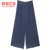 韩都衣舍2021夏新款女裤韩版温柔风垂感雪纺阔腿休闲裤GQ10380耒 商品缩略图4