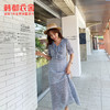 韩都衣舍2021夏装新款女装仙女雪纺茶歇裙chic连衣裙PV9171勝 商品缩略图0