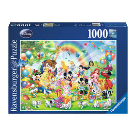 Ravensburger拼图 平面拼图1000片米奇的生日RAVC190195