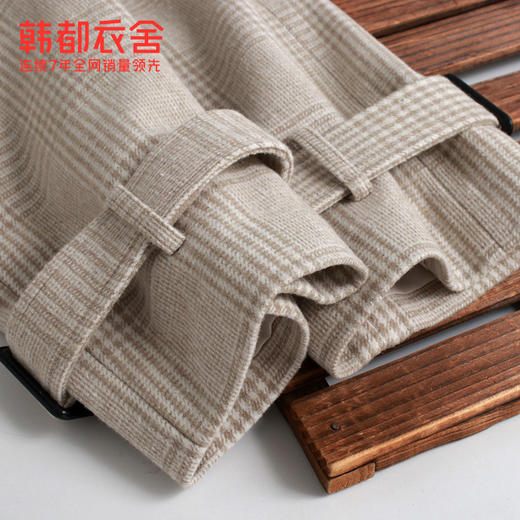 韩都衣舍韩版女装冬装新款宽松格子大衣中长毛呢外套LZ8770璎 商品图3