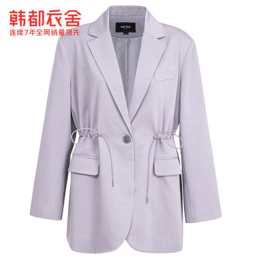 韩都衣舍2021春季新款西装外套女韩版学生抽绳休闲运动网红小西服 商品图2
