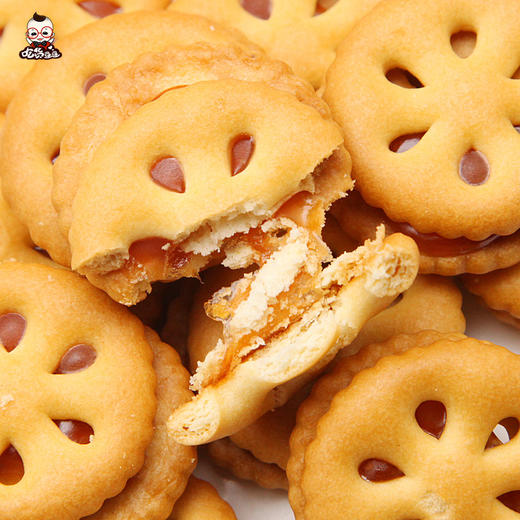 【嘉士利果乐果香85g/3袋】夹心饼干迷你袋装凤梨莓香橙味休闲零食 商品图3