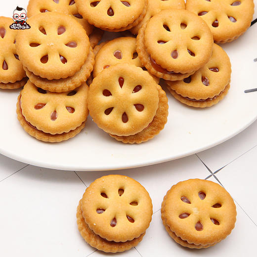 【嘉士利果乐果香85g/3袋】夹心饼干迷你袋装凤梨莓香橙味休闲零食 商品图2