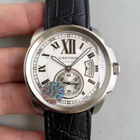JF精品 卡地亚卡历博、升级版 强势推出！1比1原装开模 搭载复制原版1904-PS MC机芯 双面电透膜蓝宝石水晶玻璃 日历盘字体和原版一致，壳套做工精致！绝对是精品中的精品！