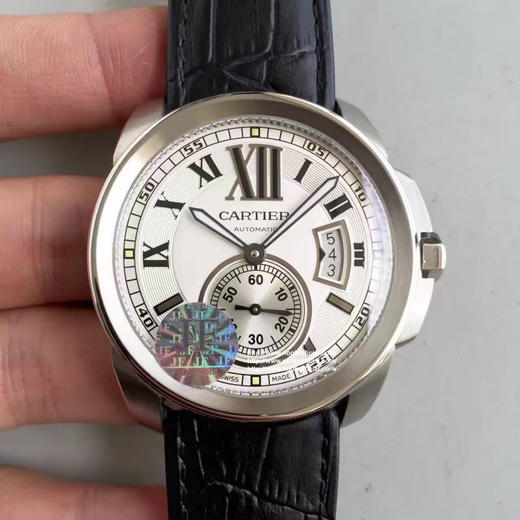 JF精品 卡地亚卡历博、升级版 强势推出！1比1原装开模 搭载复制原版1904-PS MC机芯 双面电透膜蓝宝石水晶玻璃 日历盘字体和原版一致，壳套做工精致！绝对是精品中的精品！ 商品图0