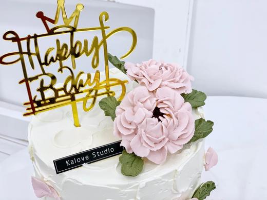 韩式裱花简约高贵鲜花蛋糕 商品图1