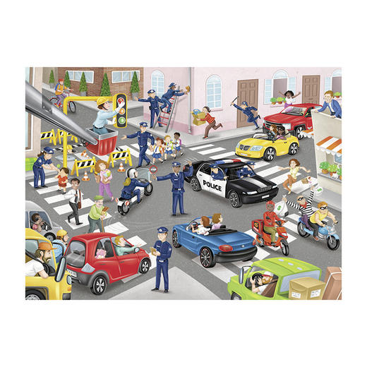 Ravensburger拼图 平面拼图100片警队巡逻RAVC104017 商品图0