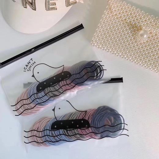 【实现头绳自由】发绳*100根！网红ins简约随便丢，高弹力皮筋基础发圈头绳头饰，少女扎头发耐看，简约风格，直播引流爆款！特价清仓器 商品图0