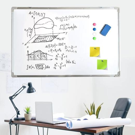会议白板 磁性白板 办公书写培训单面锌铁底大白板 儿童涂鸦小黑板挂式可擦家用教学墙贴会议室记事板白板写字板 商品图7