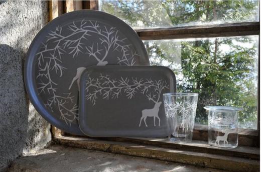 芬兰muurla木质托盘 水杯盘 水果盘 茶盘 餐桌上放杂物等  |百里居 商品图11