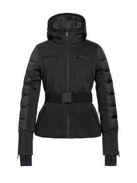 Goldbergh - Stylish. Ladies Knitted Jacket No Fur - Black - 女装 - 滑雪夹克 - 黑色