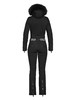 Goldbergh - Empress Jumpsuit Real Fox Fur Ladies Knitted - BLACK - 女装 - 连体滑雪服 - 黑色 商品缩略图4