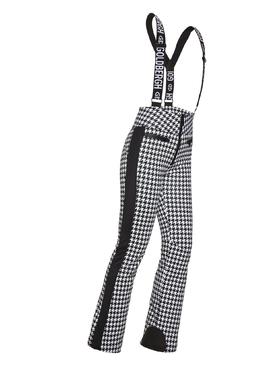 Goldbergh - Lily, Ladies Knitted Ski Pant - White - 女装 - 滑雪裤 - 白色/黑色