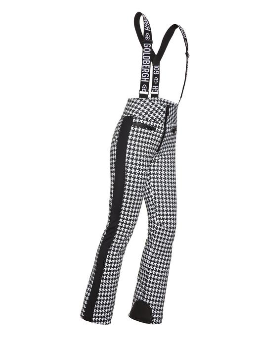 Goldbergh - Lily, Ladies Knitted Ski Pant - White - 女装 - 滑雪裤 - 白色/黑色 商品图0