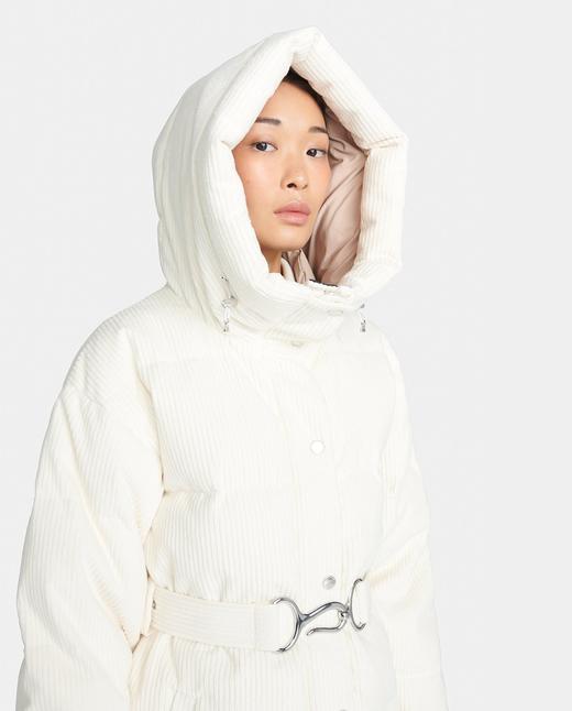 Cordova - Mammoth Corduroy Belted Jacket - White 女装 滑雪夹克 白色 商品图3