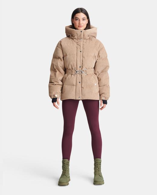 Cordova - Mammoth Corduroy Belted Jacket - Brown 女装 滑雪夹克 棕色 商品图1