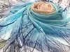 优品堂“如花似锦”桑蚕丝喷绘真丝巾长围巾 商品缩略图9
