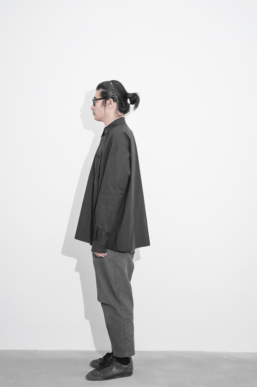 贡缎斜领衬衣-十点睡觉X张宇飞 商品图5