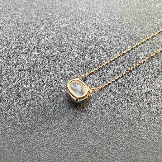 玻璃种翡翠蛋面红樱桃锁骨链18k黄金红碧玺镶嵌 商品图5