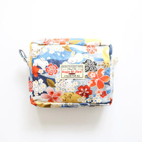 HUJI祤集Motley收纳包风の花樱花兔