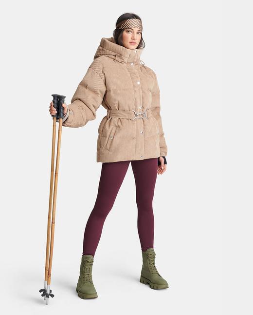 Cordova - Mammoth Corduroy Belted Jacket - Brown 女装 滑雪夹克 棕色 商品图0