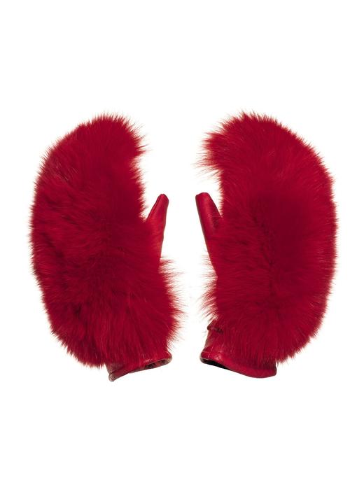 Goldbergh - Hando Fur Mitten - lava - 女装 - 滑雪手套 - 红色 商品图0