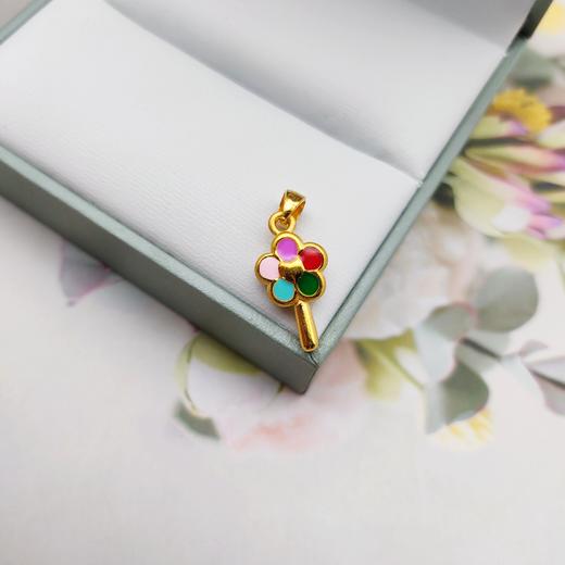 足金吊坠,2.22克,工费:30元/克 商品图0