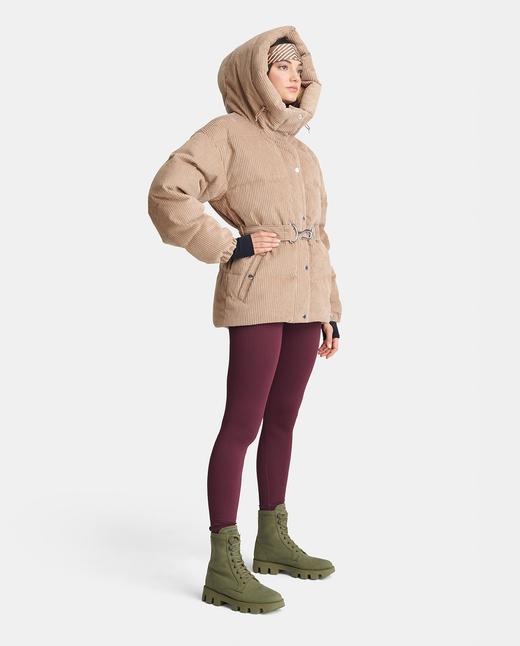Cordova - Mammoth Corduroy Belted Jacket - Brown 女装 滑雪夹克 棕色 商品图6