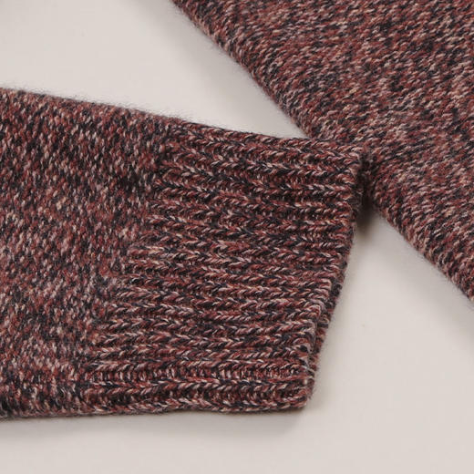 METTE羊绒世家秋冬男士100%山羊绒衫时尚夹花偏厚保暖针织毛衣 商品图3