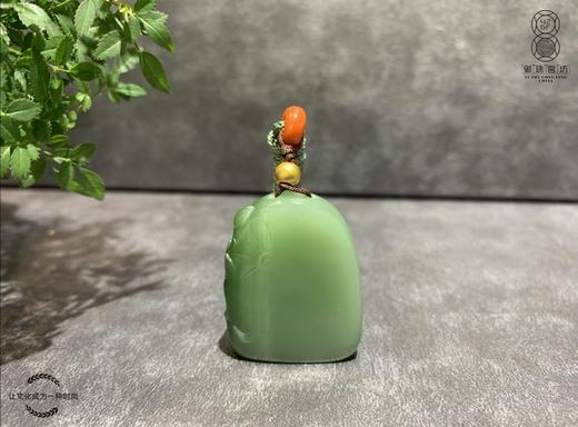 【御珠宫坊】碧玉花鸟挂件 商品图1