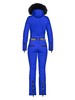 Goldbergh - Empress Jumpsuit Real Fox Fur Ladies Knitted - Blue - 女装 - 连体滑雪服 - 蓝色 商品缩略图4