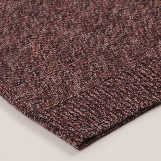 METTE羊绒世家秋冬男士100%山羊绒衫时尚夹花偏厚保暖针织毛衣 商品图4