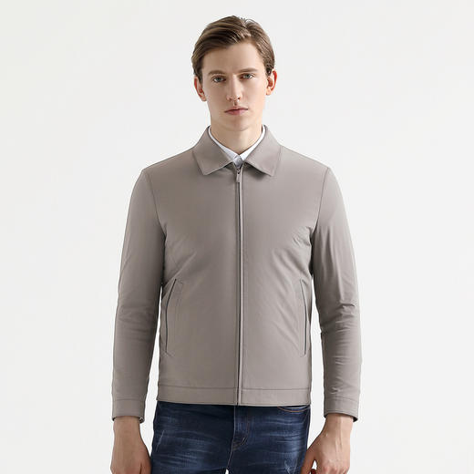 柒牌男装棉服男士保暖商务翻领夹克微弹抗皱时尚青年加棉茄克衫	119E71010 商品图1