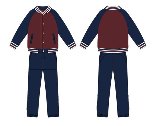 紫草坞小学—棒球服套装 商品图0
