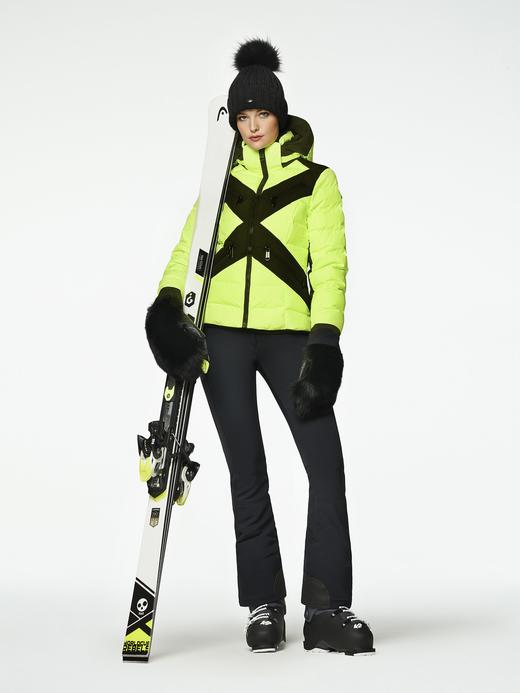 Goldbergh - Cross, Ladies Woven Jacket - Yellow - 女装 - 滑雪夹克 - 荧光绿色 商品图1