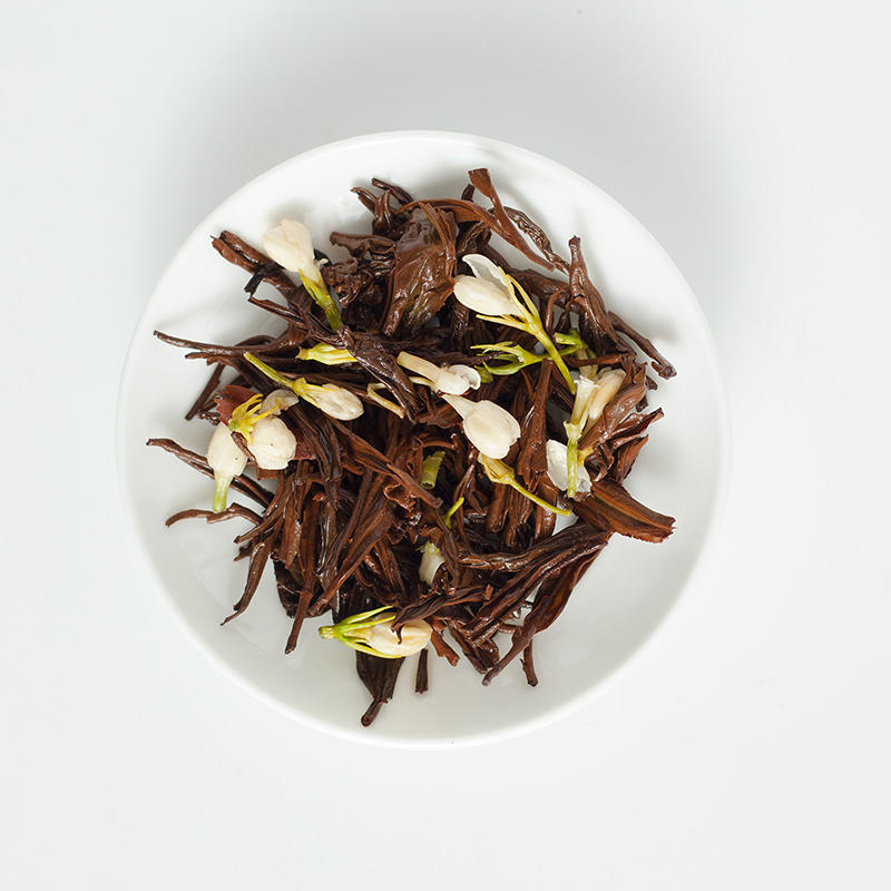 云南茶与花经典搭配滇红茉莉花红茶茉莉花绿茶200g/袋
