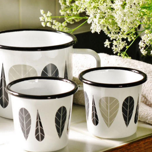 muurla搪瓷直身杯 芬兰原装进口搪瓷杯 水杯 咖啡杯 300ml 500ml |百里居 商品图3