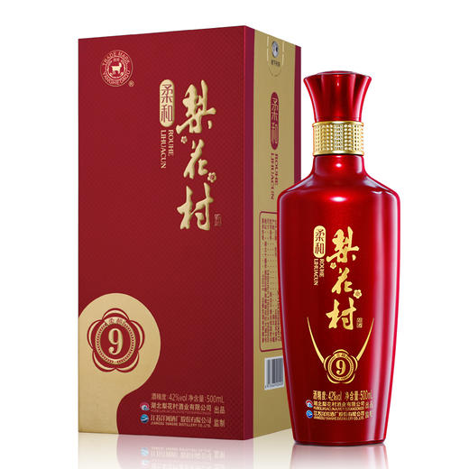 梨花村 新版柔和系列 柔和9 42度500ml  一箱4瓶装 商品图1