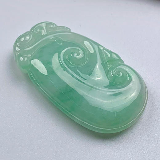 派瑞翡翠 翡翠挂件 糯种 飘绿花 商品图3