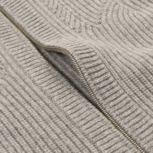 METTE羊绒世家秋冬女士100%山羊绒外套加厚保暖针织开衫镂空外套 商品图5