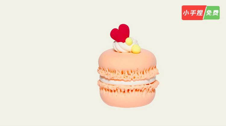 马卡龙蛋糕丨粘土教程